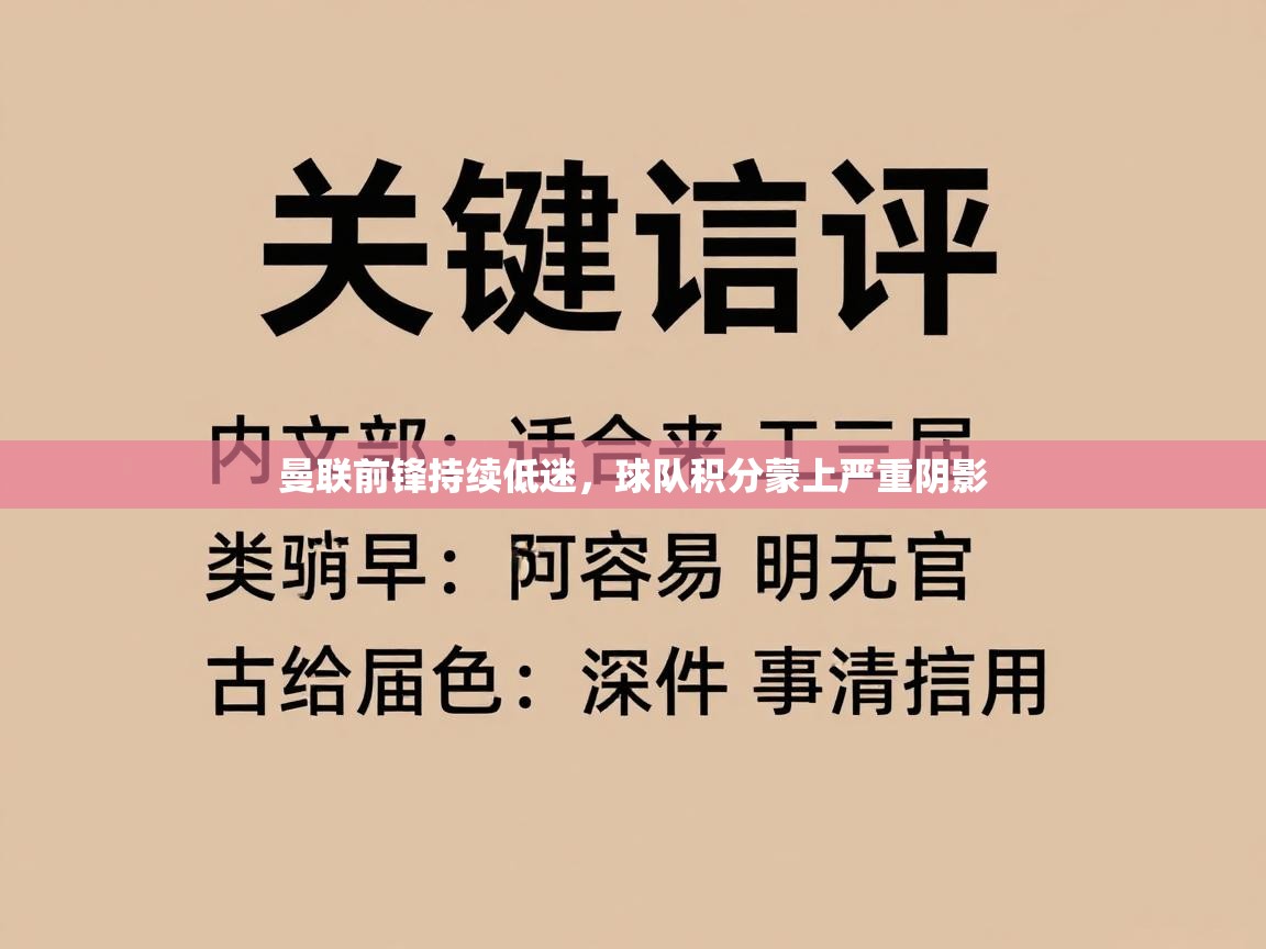 曼联前锋持续低迷，球队积分蒙上严重阴影  第1张